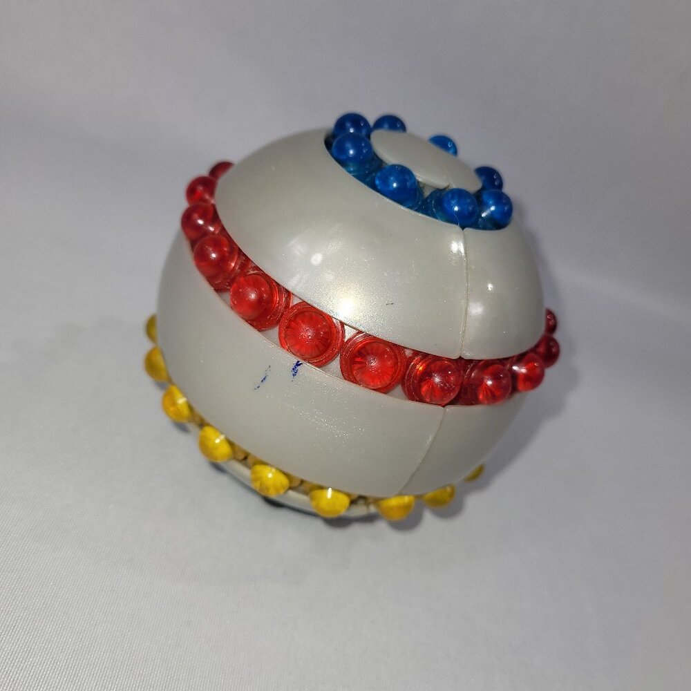 The Orb Parker Brothers Vintage 1982 Puzzle Ball Silver Sphere Toy Brain Teaser